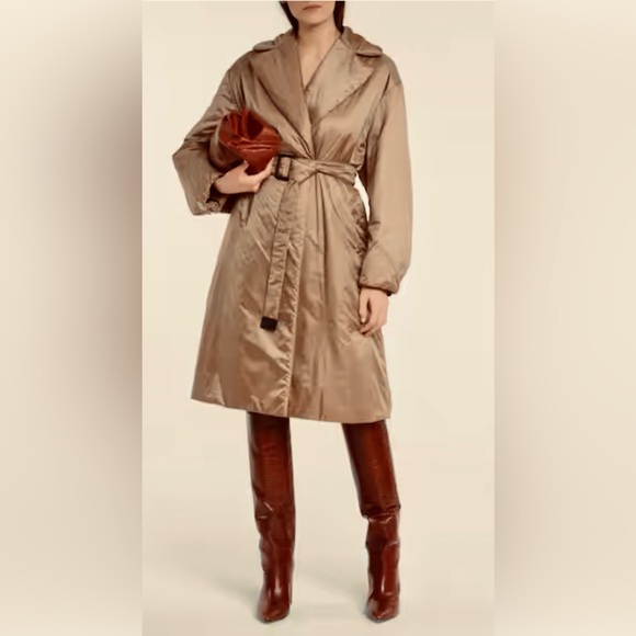 MAX MARA The Cube Greenco Cameluxe padded coat, caramel - Picture 3 of 15
